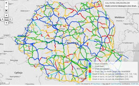 Hartă interactivă a calității drumurilor, ZCH NEWS - sursa ta de informații