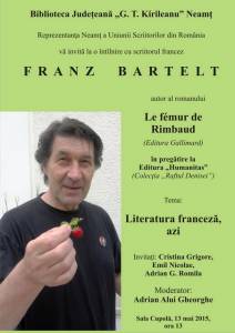 NEAMŢ: Scriitor francez, laureat al Premiului Goncourt, la Biblioteca &#8222;Kirileanu&#8221;, ZCH NEWS - sursa ta de informații