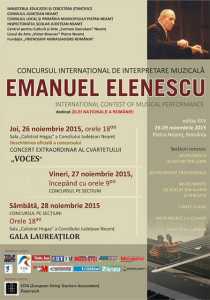 Concursul Internaţional de Interpretare Muzicală EMANUEL ELENESCU &#8211; ediţia a XXV-a, ZCH NEWS - sursa ta de informații
