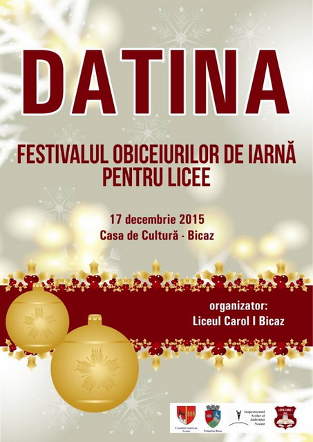 BICAZ: Festivalul Obiceiurilor de Iarnă “Datina”