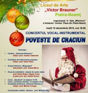 ”Poveste de Crăciun” vocal-instrumentală, pregătită de artiștii de la Liceul ”Victor Brauner”, ZCH NEWS - sursa ta de informații