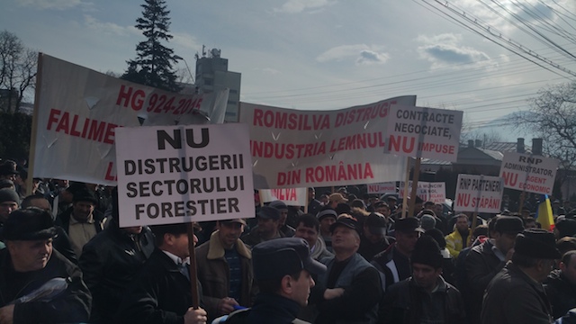 Incidente la protestul forestierilor în zona Direcției Silvice. Vezi filmul, ZCH NEWS - sursa ta de informații