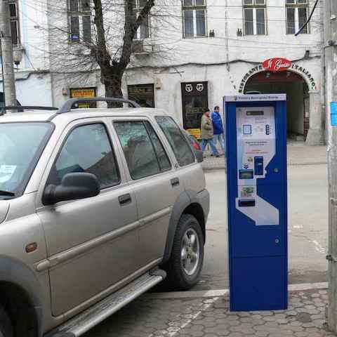 Doi „forţoşi” au furat un parcometru şi l-au îngropat în albia Ozanei