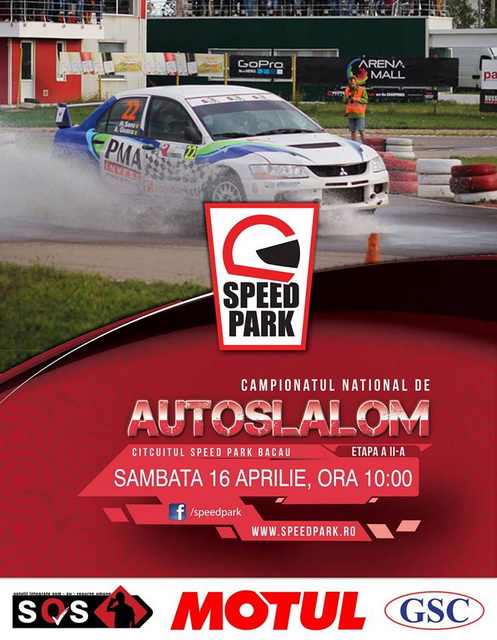 AUTOSLALOM la Speed Park Bacău (16.04: 2016; 10:00)