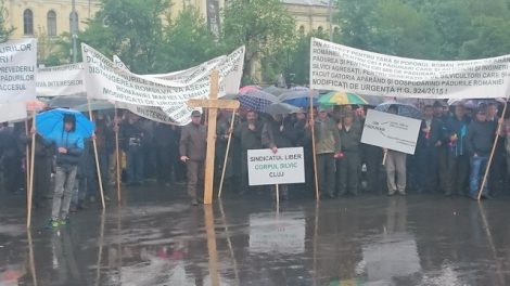 Nemțeni la protestul silvicultorilor din Piața Victoriei, ZCH NEWS - sursa ta de informații