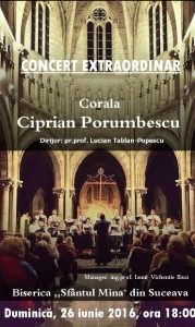 SUCEAVA: Concert al Coralei „Ciprian Porumbescu”, la Biserica ”Sf. Mina”, ZCH NEWS - sursa ta de informații