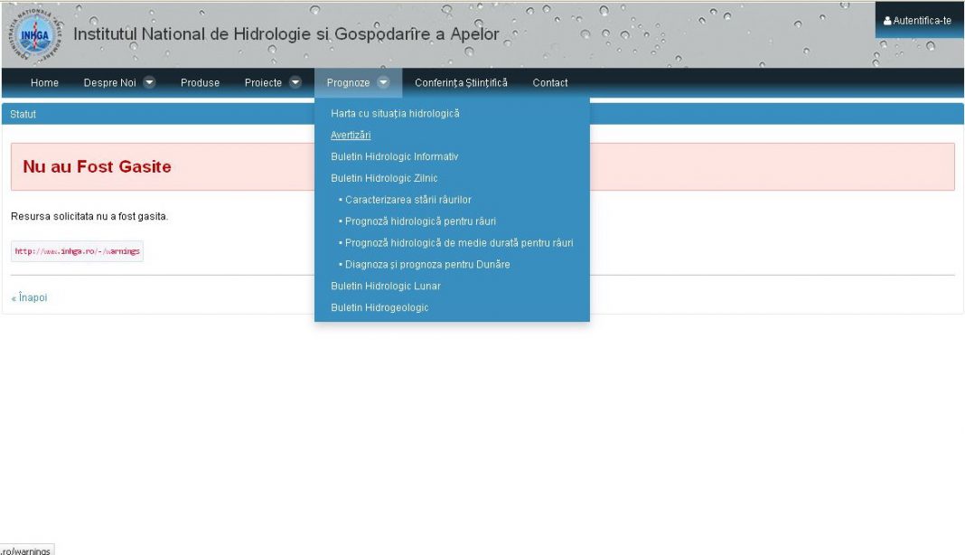 ACTUALIZARE Site-ul INHGA şi-a revenit!