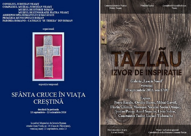 Expoziţie de cruci la Roman * Expoziţie de pictură la Piatra Neamţ