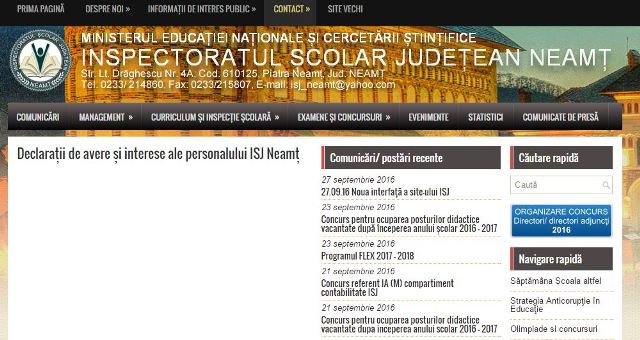 ISJ Neamț și-a schimbat ”blana”, ZCH NEWS - sursa ta de informații