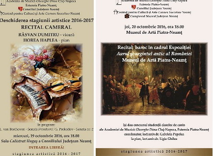 Evenimente muzicale de excepţie la Piatra Neamţ