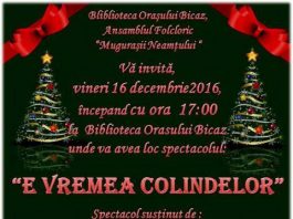 La Bicaz, „e vremea colindelor”!