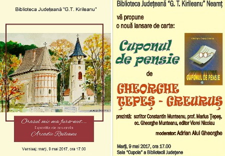 Lansare de carte și expoziție de acuarele,  la Biblioteca „Kirileanu”