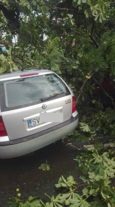 FOTO Furtuna la Roman: 8 mașini distruse!, ZCH NEWS - sursa ta de informații