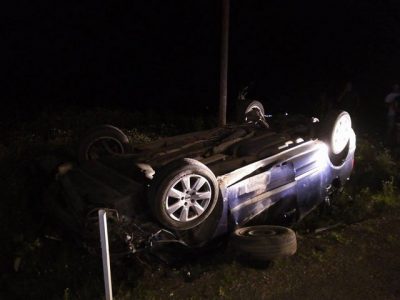 Știre actualizată. Maşină răsturnată pe cupolă la Pângăraţi, ZCH NEWS - sursa ta de informații
