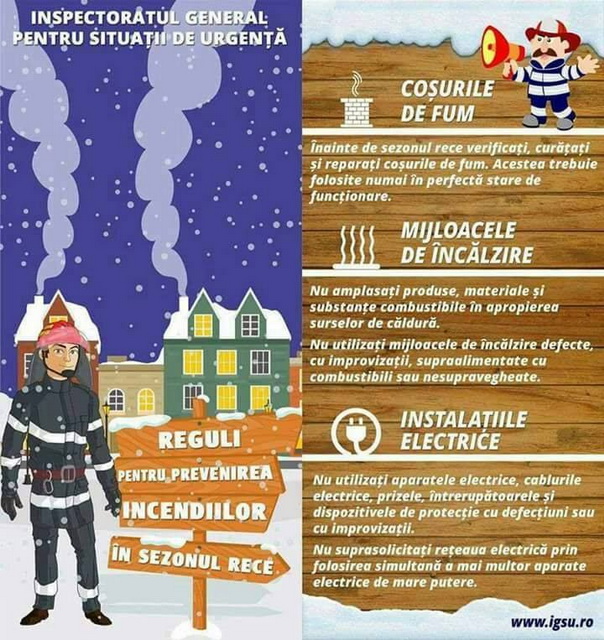 ISU Neamţ: Sfaturi pentru a evita incendiile în sezonul rece, ZCH NEWS - sursa ta de informații
