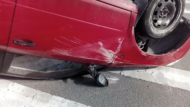 Un șofer extrem de beat s-a răsturnat cu mașina, ZCH NEWS - sursa ta de informații