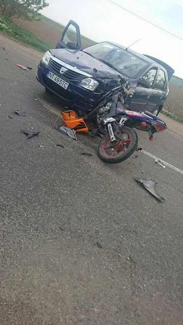 Accident cu un şofer începător şi un mopedist fără permis, ZCH NEWS - sursa ta de informații