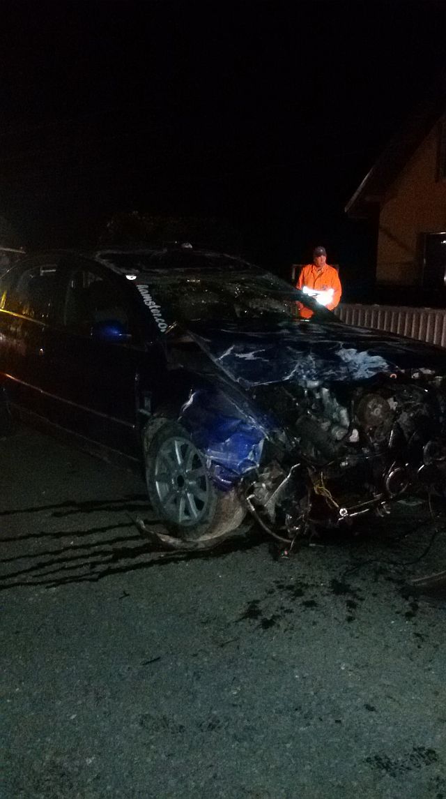 FOTO&VIDEO Accident rutier lângă Primăria Vânători-Neamţ