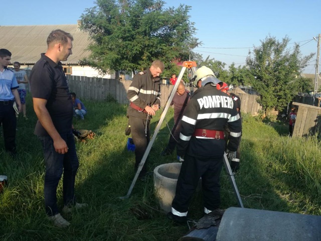 Pompierii nemțeni, eroi pentru 3 cățeluși