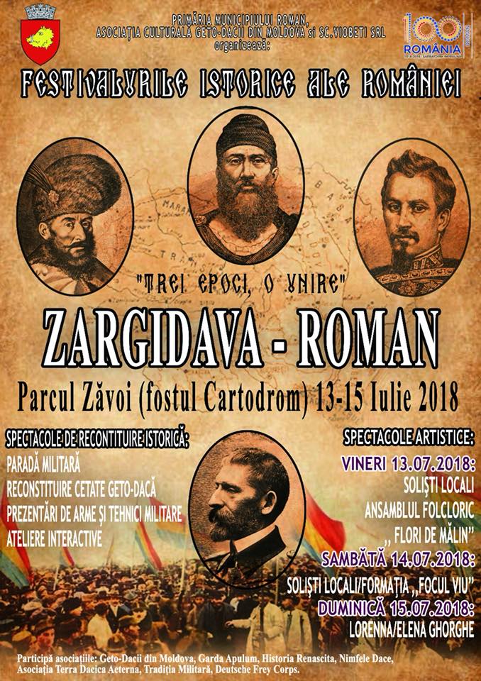 Festival istoric la Roman: Zargidava (PROGRAMUL OFICIAL)