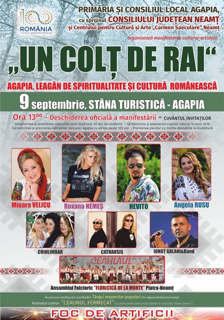 Ziua comunei Agapia, pe-un colţ de Rai