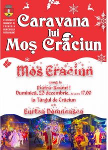 Caravana lui Moș Crăciun colindă orașul, iar Moșul împarte cadouri, ZCH NEWS - sursa ta de informații