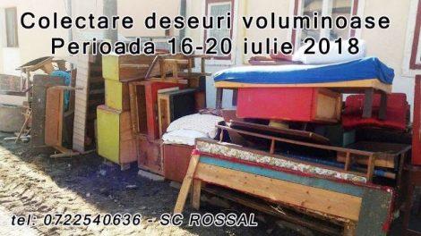 Rossal Târgu Neamţ: Campanie de colectare deşeuri voluminoase, ZCH NEWS - sursa ta de informații