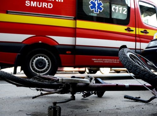 Biciclist rănit pe o stradă din Piatra Neamț