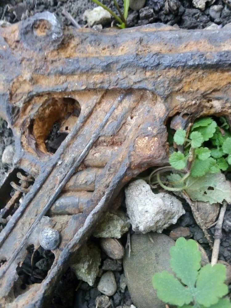 Pistol nemțesc găsit de un pescar