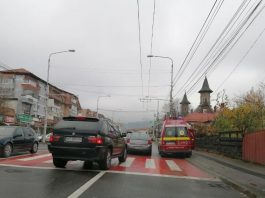Accident în fața Liceului Victor Brauner