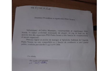 Doctorul Codruț Munteanu a demisionat din PSD, ZCH NEWS - sursa ta de informații