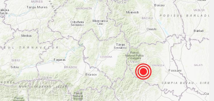 Cutremur de 5,2 grade în zona Vrancea