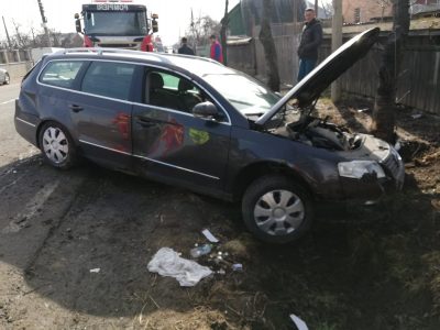 Autoturism ”eșuat” în șanț, la Bodești, ZCH NEWS - sursa ta de informații