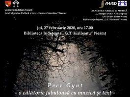 „Peer Gynt-o călătorie fabuloasă cu muzică şi text”, la Biblioteca „Kirileanu”