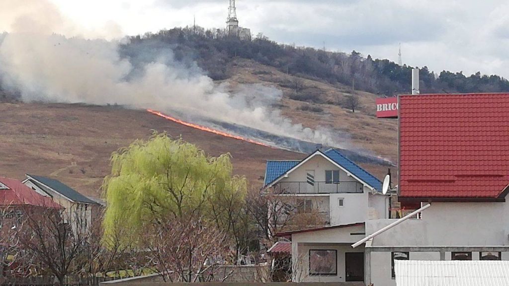 FOTO: Acum! Incendiu pe dealul Pietricica, ZCH NEWS - sursa ta de informații