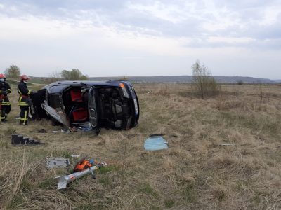 Accident grav, mașină răsturnată, șoferul inert, ZCH NEWS - sursa ta de informații