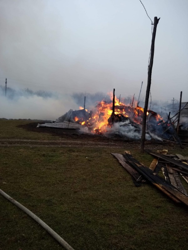 Incendiu la o stână din Vânători Neamț. Foto, ZCH NEWS - sursa ta de informații