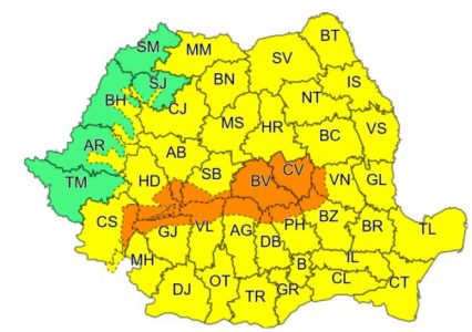 Cod galben de precipitații în toate județele din Moldova, ZCH NEWS - sursa ta de informații
