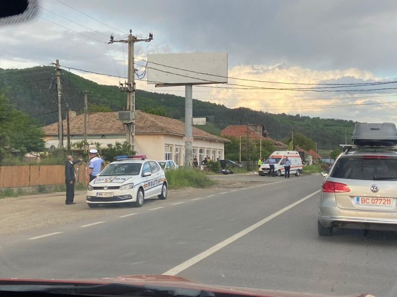 FOTO: Motociclist rănit în accident, lângă Mănăstirea Bistrița, ZCH NEWS - sursa ta de informații