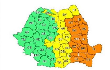 Cod portocaliu și galben de furtuni pentru regiunea Nord Est, ZCH NEWS - sursa ta de informații