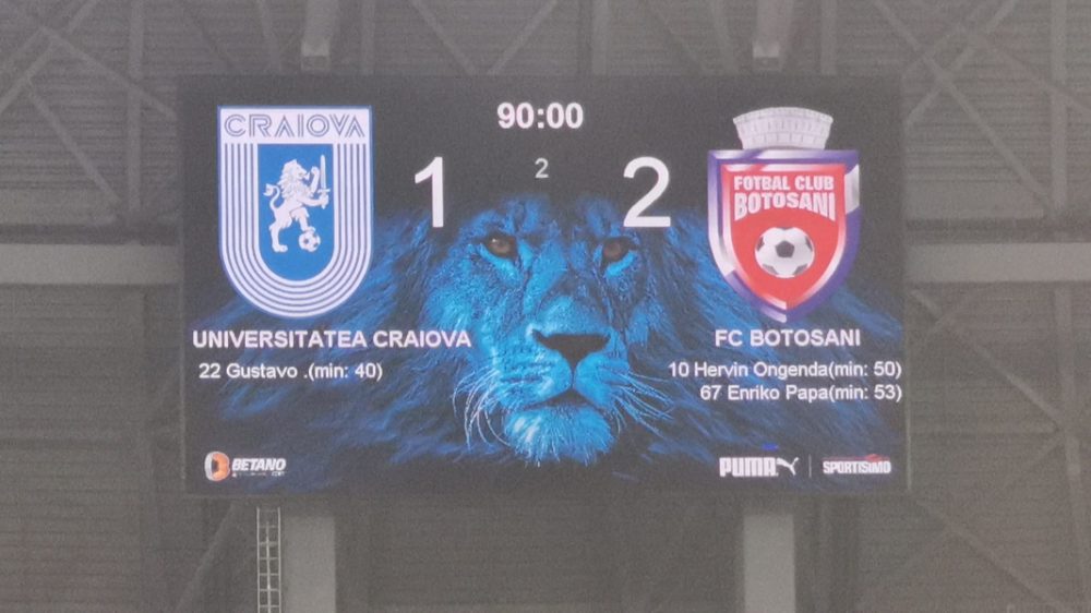 L1 FC Botoşani învinge pe terenul Universităţii Craiova, ZCH NEWS - sursa ta de informații