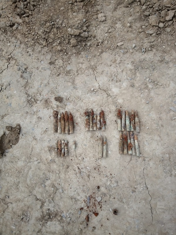 Muniție din timpul celor două războaie mondiale descoperită în două locații din Neamț