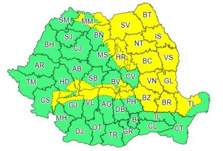 Cod galben de ninsoare și polei în toată zona Moldovei, ZCH NEWS - sursa ta de informații