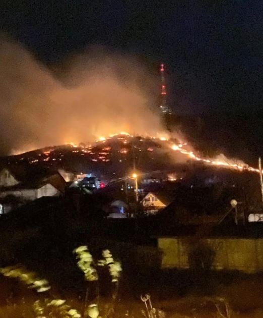 Piatra-Neamț: Incendiul a afectat 20 ha din dealul Pietricica. Peste 200 de oameni s-au luptat cu flăcările, ZCH NEWS - sursa ta de informații