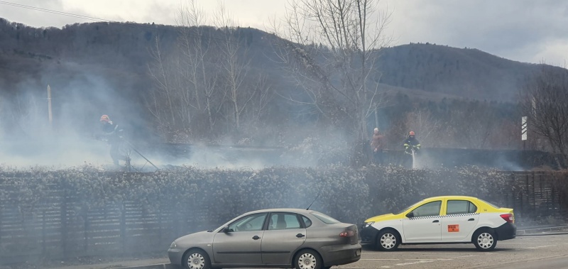 Foto. Piatra Neamț: Incendiu de vegetație în Mărăței, la calea ferată, ZCH NEWS - sursa ta de informații