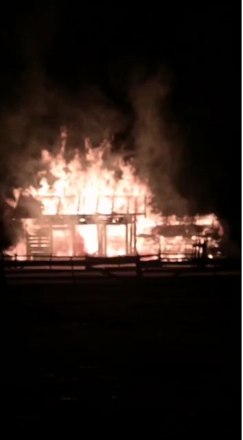Incendiu la o stână din pădurea Voitinel
