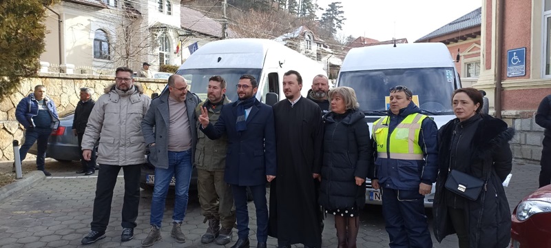 FOTO: Un nou transport umanitar din Piatra-Neamț spre Vama Albița