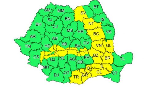Cod galben de vânt puternic în Neamț, Suceava, Bacău, ZCH NEWS - sursa ta de informații