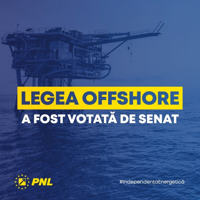 Eugen Țapu-Nazare, PNL Neamț: ”Legea offshore votată în Senat, pas decisiv spre independența energetică”
