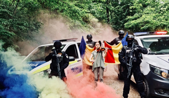 Ziua Drapelului Național sărbătorită de polițiștii nemțeni